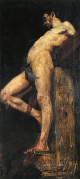 ロビス・コリント Painting - 磔刑にされた泥棒男性の遺体 ロヴィス・コリント